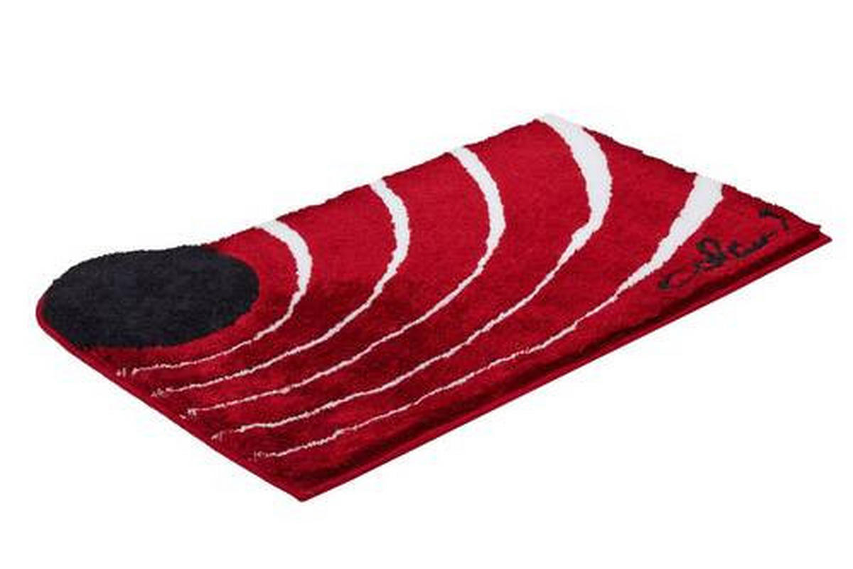 BADTEPPICH Rot 70/120 cm  - Rot, Basics, Kunststoff/Textil (70/120cm) - Grund