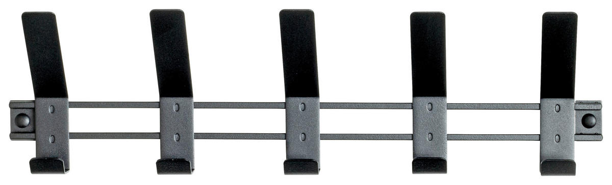 GARDEROBENLEISTE  in Schwarz  - Schwarz, MODERN, Metall (52/13/6cm)