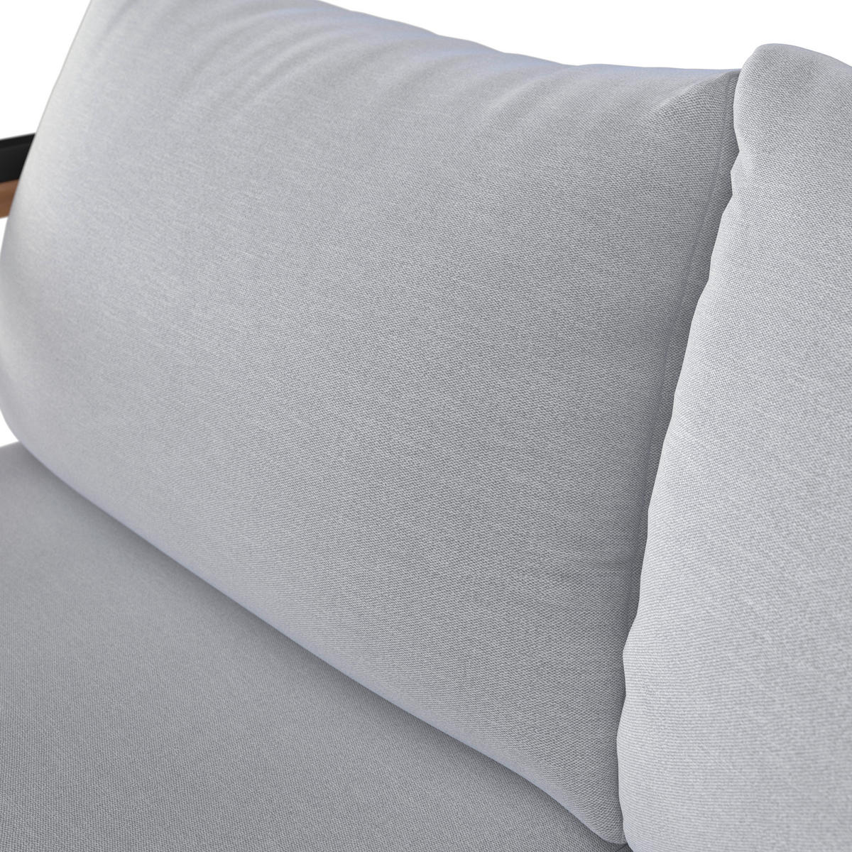 LOUNGESOFA  - Schwarz/Naturfarben, MODERN, Holz/Textil (125/67,5/63,5cm) - Ambia Garden