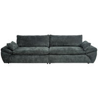 BIG SOFFA i struktur mörkgrön  - svart/mörkgrön, Klassisk, textil/plast (302/80/120cm) - MID.YOU