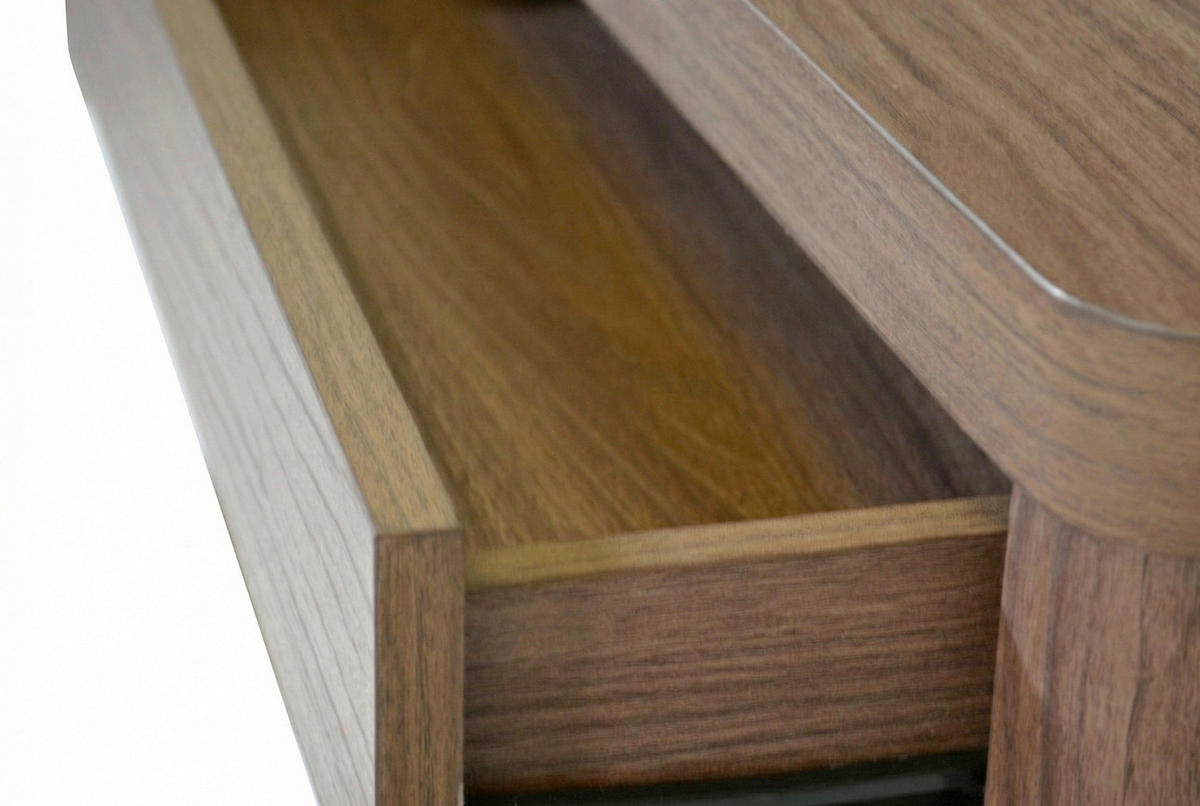 ECKSCHREIBTISCH 140/118/76 cm Walnussfarben Kabeldurchlass, Stauraum, seitenverkehrt montierbar, in verschiedenen Holz-Dekoren erhältlich  - Eichefarben/Walnussfarben, MODERN, Holzwerkstoff (140/118/76cm) - MID.YOU