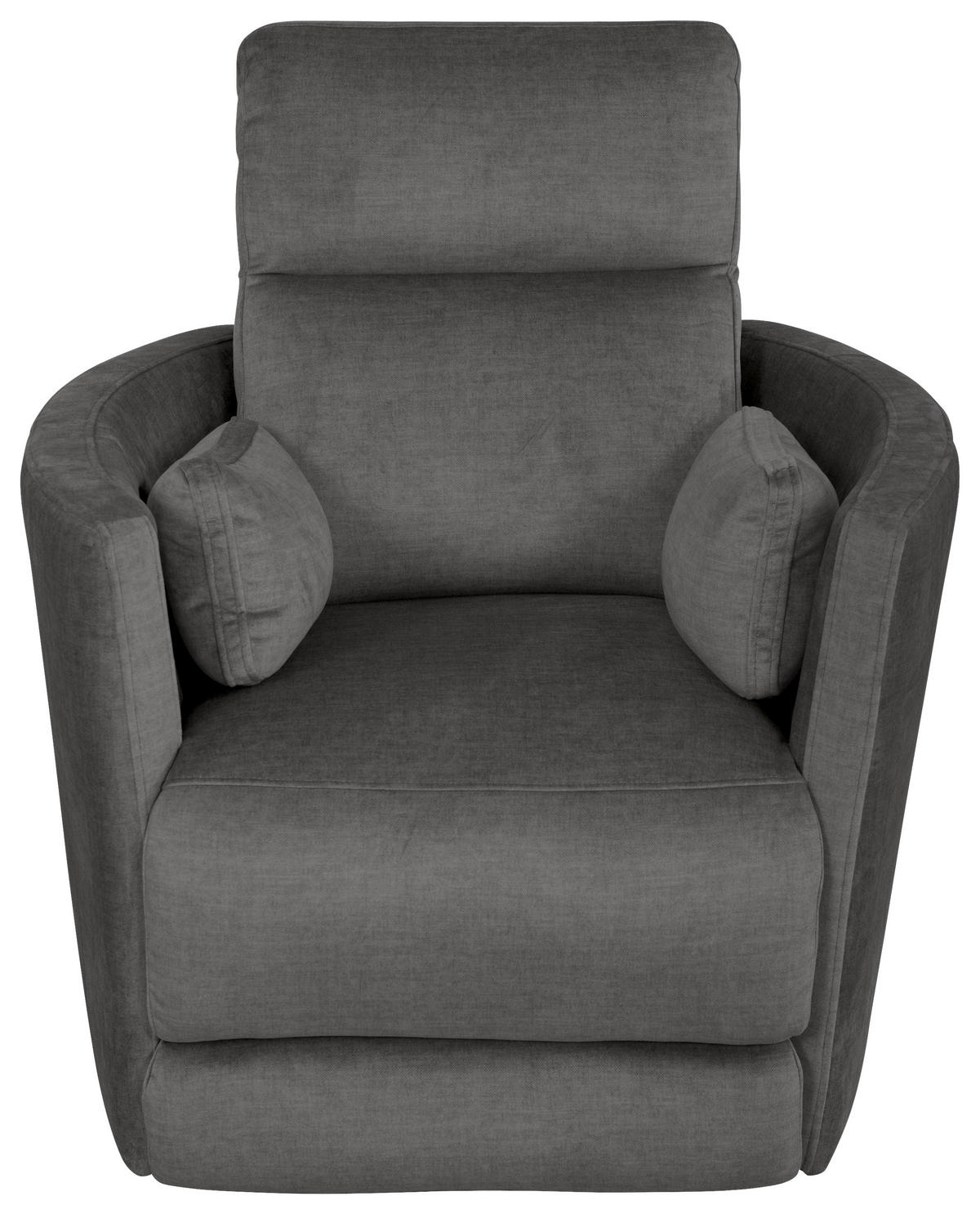 FERNSEHSESSEL  mit Zierkissen Webstoff Anthrazit  - Anthrazit/Schwarz, MODERN, Textil/Metall (91,4/101,6/96,5cm) - Livetastic