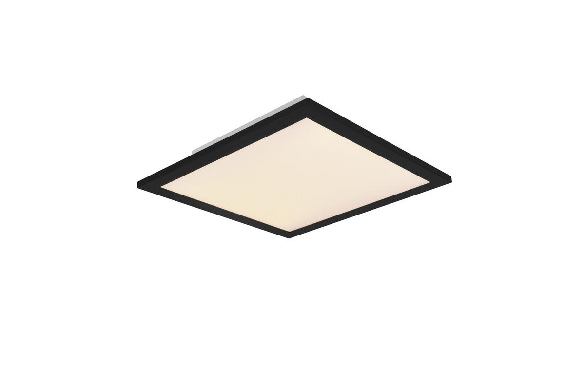 LED-DECKENLEUCHTE 13 W    30/30/5 cm  - Schwarz, Basics, Metall (30/30/5cm)