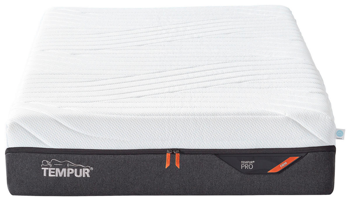 MATRATZE FIRM Pro® Coolquilt 90/200 cm Höhe ca. 23 cm  - Anthrazit/Weiß, Basics, Textil (90/200cm) - Tempur