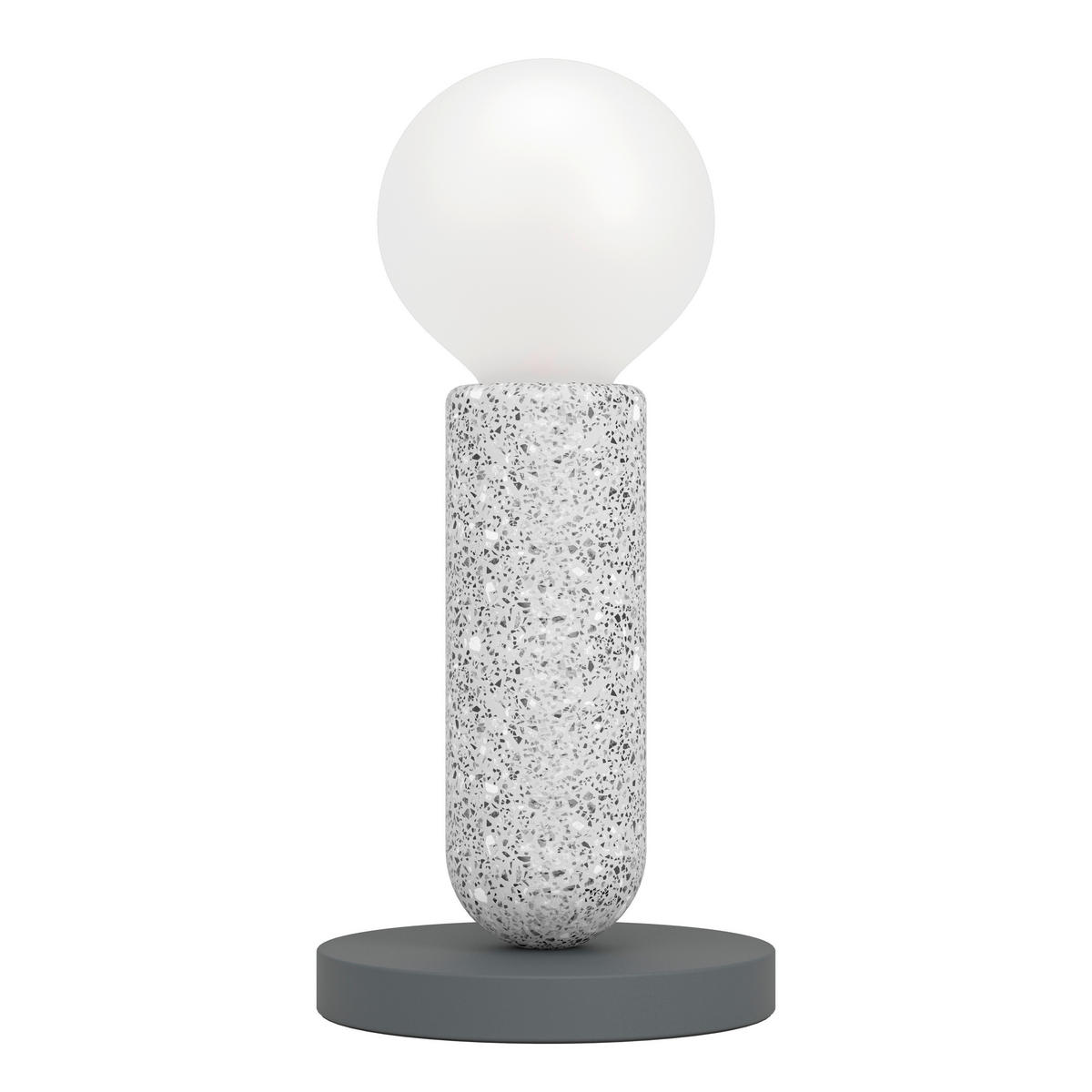 STOLNÍ LAMPA, E27, 5,5/17,5 cm  - šedá/antracitová, Basics, kov/kámen (5,5/17,5cm) - Eglo