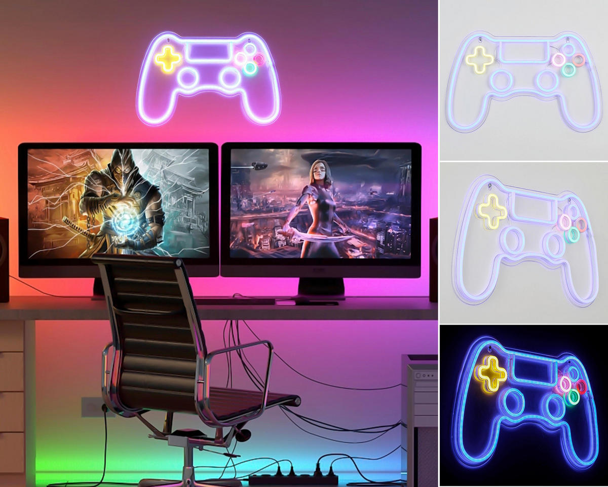 LED FALILÁMPA - áttetsző/fehér, Trend, műanyag (40/25/1,3cm) - Boxxx