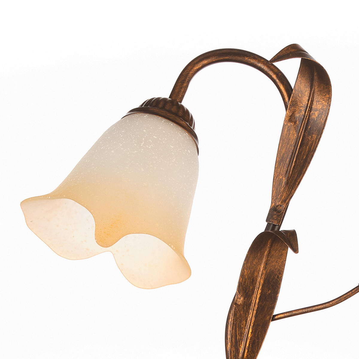 DECKENLEUCHTE 53/20 cm   - Bronzefarben, KONVENTIONELL, Glas/Metall (53/20cm)