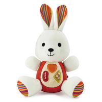 PLIŠANA ŽIVOTINJA  zec  - bijela/tamno narančasta, Basics, tekstil/plastika (18/21/12cm)
