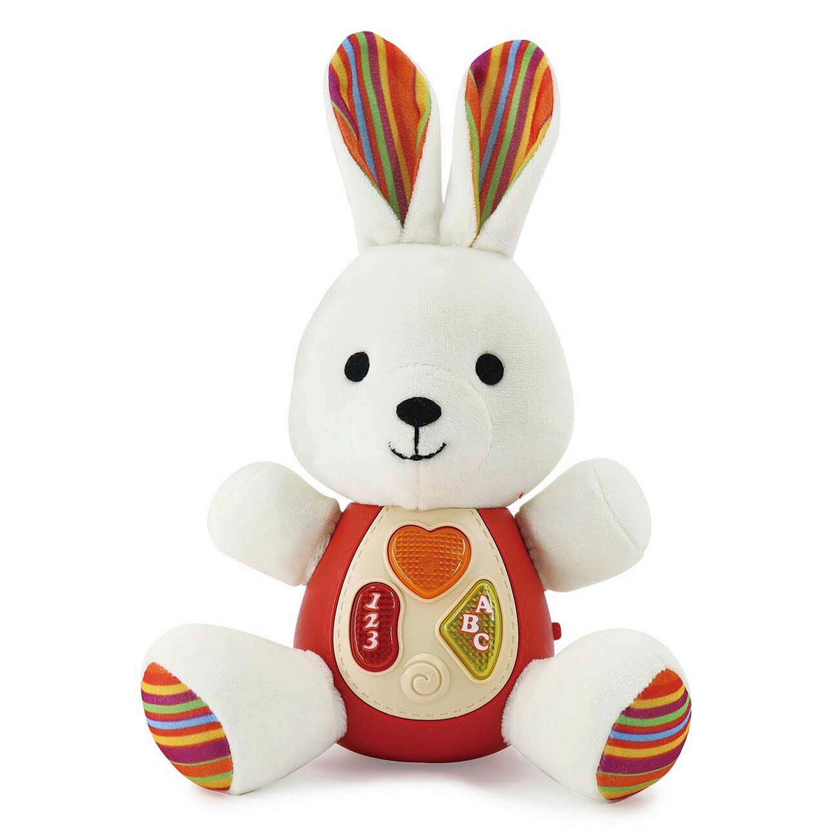 PLIŠANA ŽIVOTINJA  zec  - bijela/tamno narančasta, Basics, tekstil/plastika (18/21/12cm)