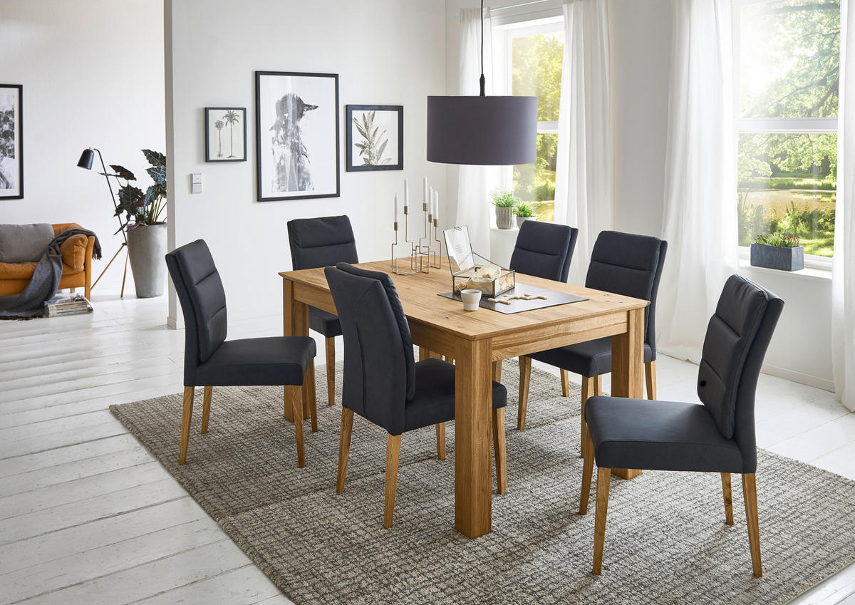 ESSTISCH Eichefarben rechteckig  ausziehbar  - Eichefarben, KONVENTIONELL, Holz (160-260/100/76cm) - Linea Natura