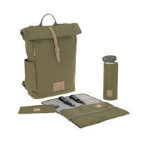 WICKELRUCKSACK Rolltop  - Grün, Trend, Textil (14,5/42/29cm) - Lässig
