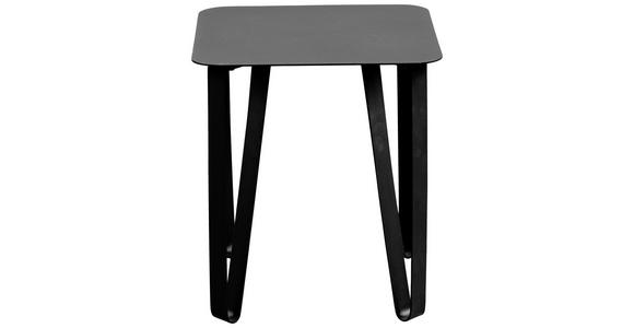 BEISTELLTISCH quadratisch Schwarz  - Schwarz, Design, Metall (40/40/45cm) - Xora