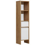 MIDISCHRANK 33/136/28 cm  - Eichefarben/Weiß, KONVENTIONELL, Holzwerkstoff (33/136/28cm) - Xora