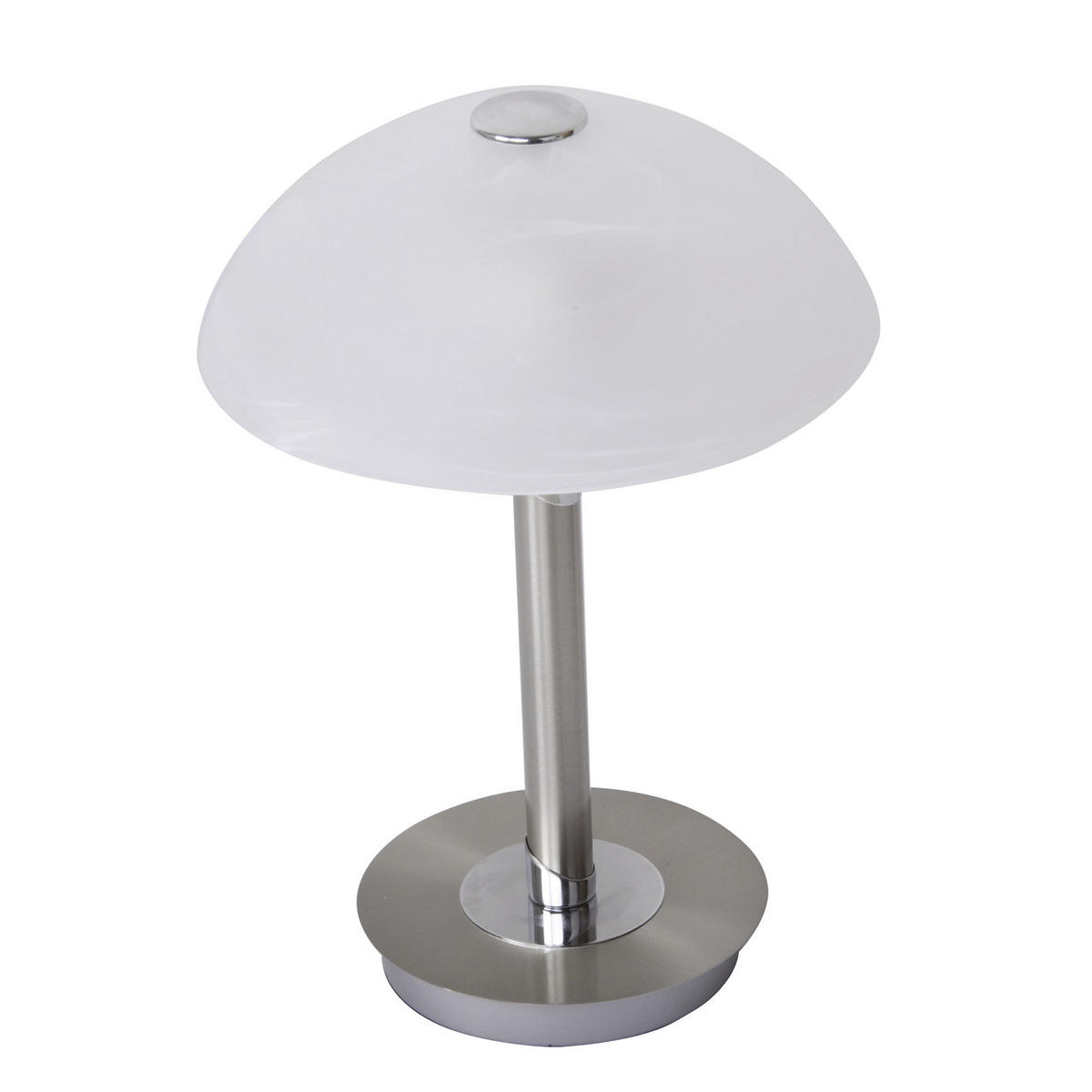 TISCHLEUCHTE 25,5/37 cm   - Chromfarben/Nickelfarben, Design, Glas/Metall (25,5/37cm) - Novel