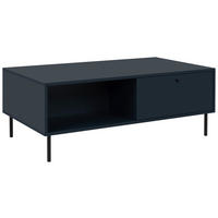 KONFERENČNÍ STOLEK, tmavě modrá, kompozitní dřevo, 110/60/40 cm - černá/tmavě modrá, Moderní, kov/kompozitní dřevo (110/60/40cm) - MID.YOU