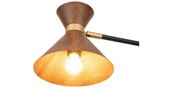 HÄNGELEUCHTE 64,5/132,5 cm  - Walnussfarben, Trend, Metall (64,5/132,5cm) - Novel