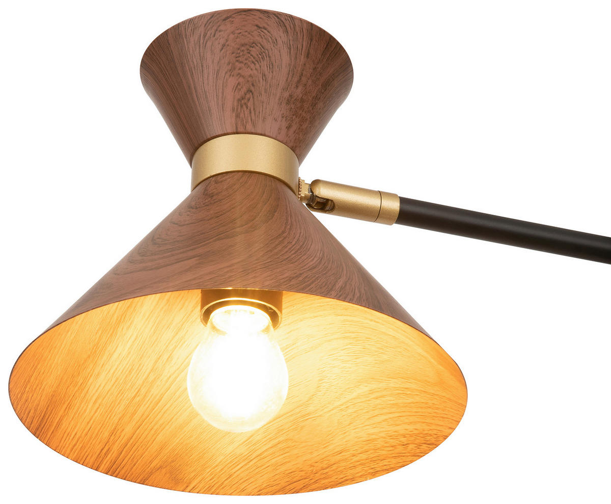 HÄNGELEUCHTE 64,5/132,5 cm  - Walnussfarben, Trend, Metall (64,5/132,5cm) - Novel