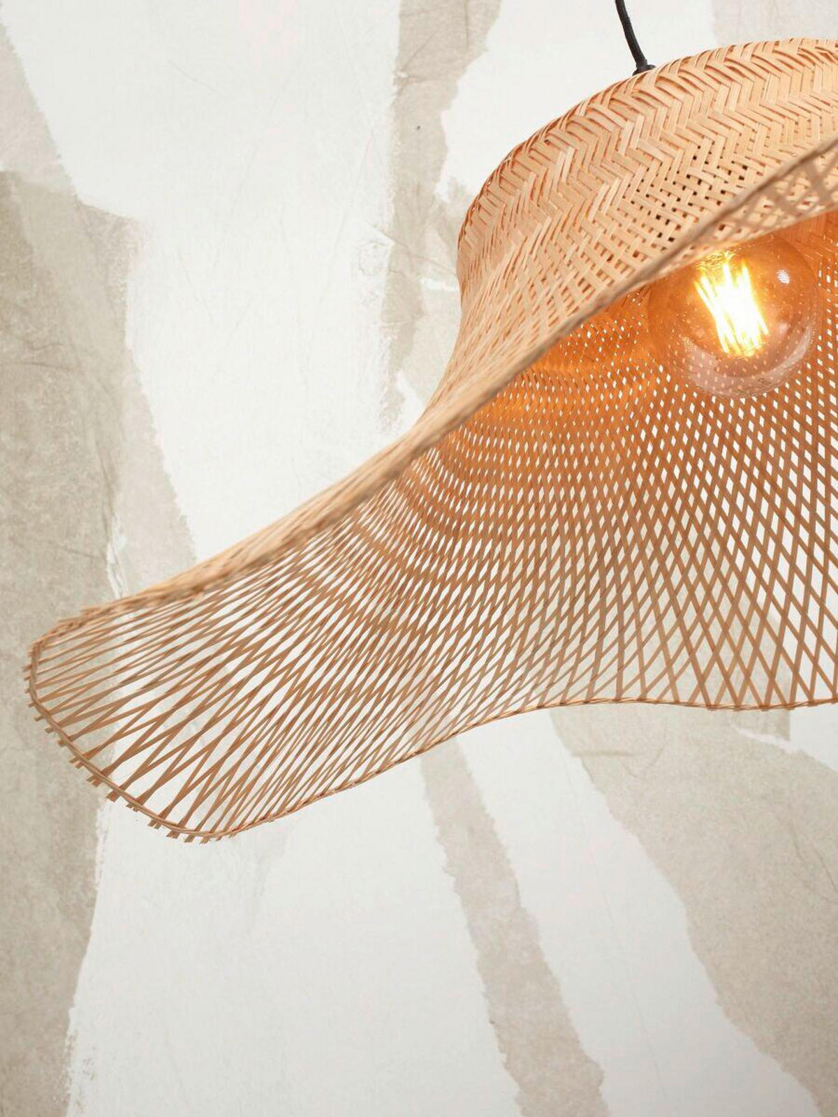 STOJACÍ LAMPA, 65/83/176 cm - černá/přírodní barvy, Trend (65/83/176cm) - Good & Mojo