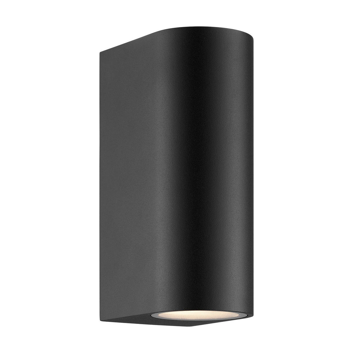 AUßENWANDLEUCHTE 6,6/9,2/16,2 cm   - Schwarz, Design, Metall (6,6/9,2/16,2cm) - Nordlux