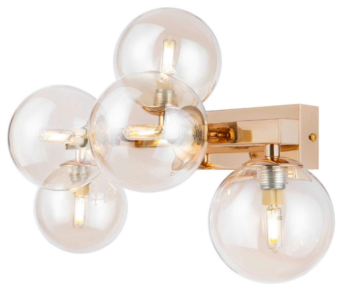 WANDLEUCHTE - Goldfarben, Trend, Glas/Metall (23/24/38cm) - MAYTONI