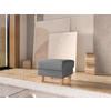 HOCKER in Textil Grau  - Eichefarben/Grau, KONVENTIONELL, Holz/Textil (58/48/58cm) - Sit & More
