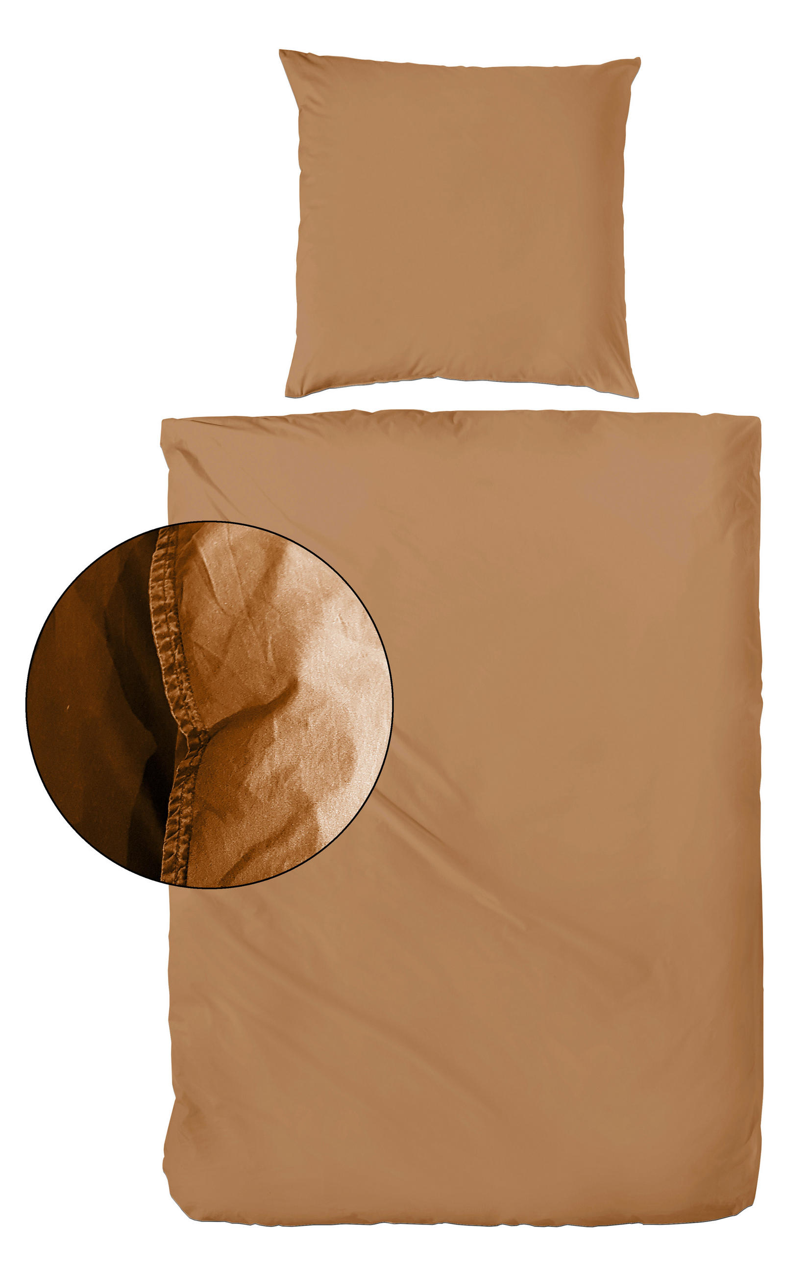 BETTWÄSCHE Renforcé 135/200 cm - Currygelb, Basics, Textil (135/200cm)