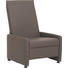 HOCKER in Leder Schlammfarben - Schlammfarben/Schwarz, KONVENTIONELL, Leder/Kunststoff (72/50/80cm) - HIMOLLA