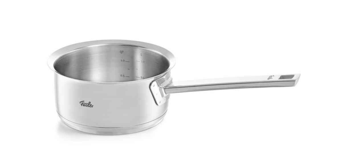 RAJNICA S RUKOVÄŤOU 1,4 l - strieborná, Design, kov (16cm) - Fissler