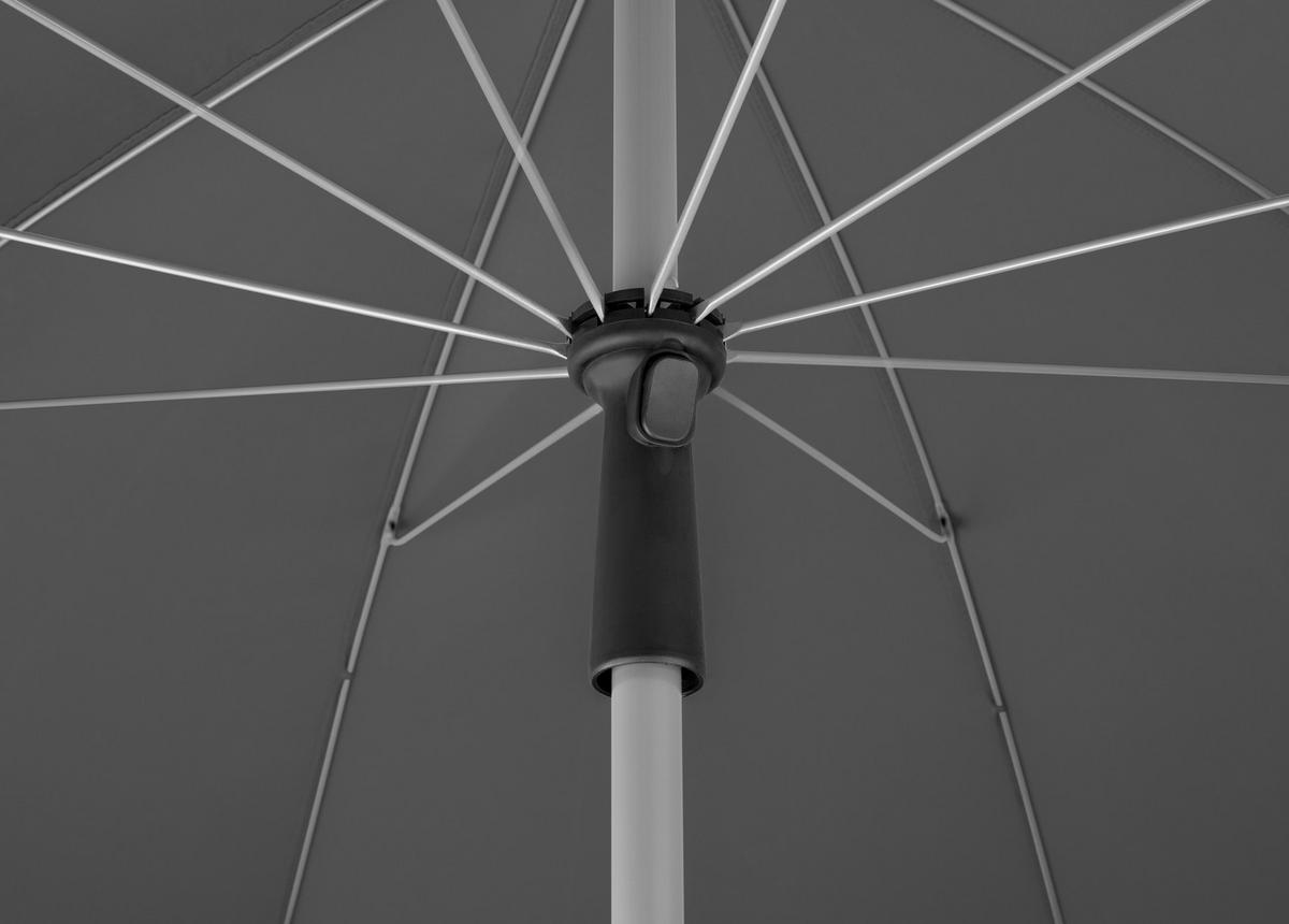 SONNENSCHIRM 220 cm Anthrazit  - Anthrazit/Silberfarben, Basics, Textil/Metall (220/231/220cm) - Schneider