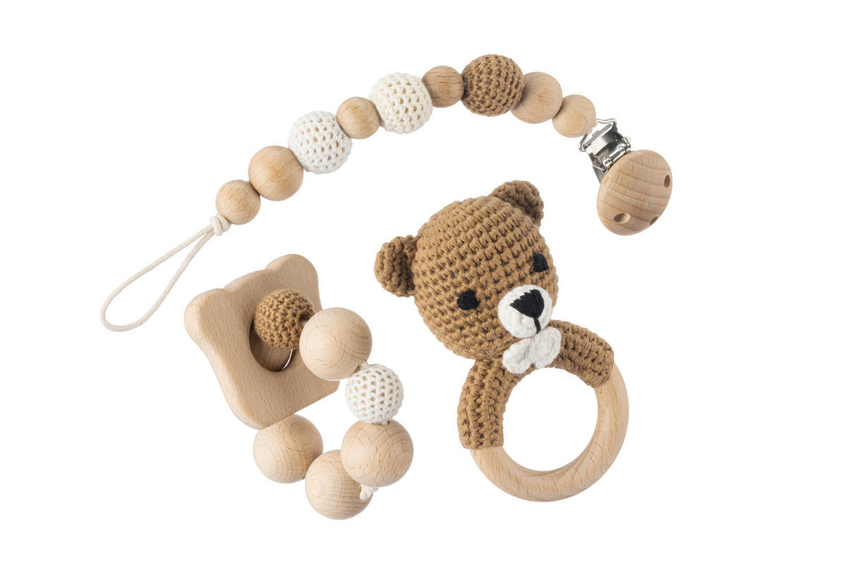 KINDERSPIELSET  - Multicolor, Basics, Holz/Textil - Patinio