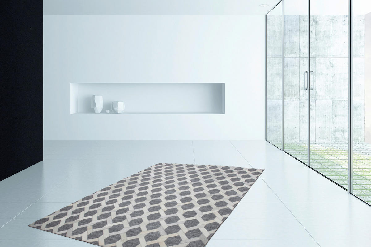 GOLVLÖPARE 80/150 cm Chimera  - grå, Basics, läder/textil (80/150cm) - Kayoom