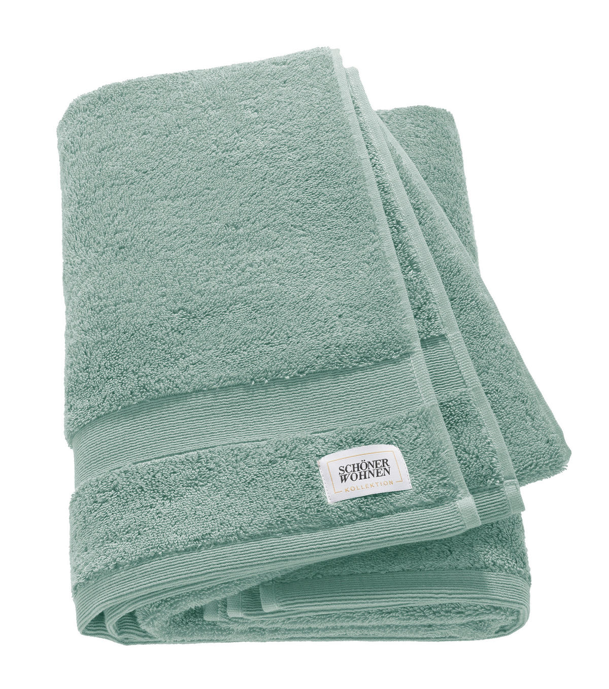 DUSCHTUCH SW-Cuddly  - Salbeigrün/Pastellgrün, Basics, Textil (70/140cm) - Schöner Wohnen