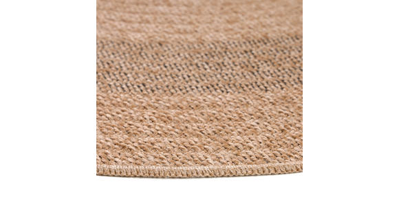 OUTDOORTEPPICH 160/160 cm Comilla Schwarz, Beige - Beige/Schwarz, Basics, Textil (160/160cm) - Novel