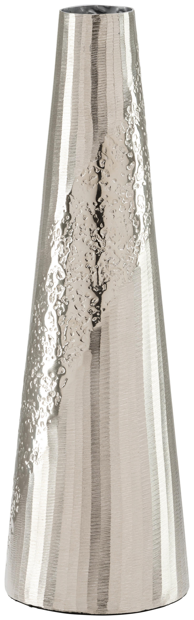 VASE 46.5 cm  - Nickelfarben, Design, Metall (15/46cm) - Ambia Home