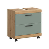 TVÄTTSTÄLLSUNDERSKÅP 60/60/34 cm  - svart/ek Artisan, Trend, trämaterial/plast (60/60/34cm) - MID.YOU