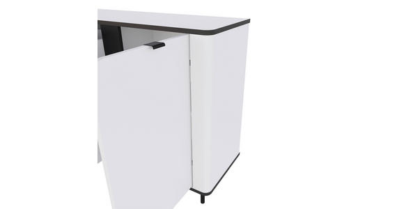 SIDEBOARD  in 136,8/82/35,2 cm  - Schwarz/Weiß, MODERN, Holzwerkstoff/Kunststoff (136,8/82/35,2cm) - Carryhome