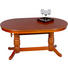 COUCHTISCH furniert, massiv oval Kirschbaumfarben - Kirschbaumfarben/Weiß, Design, Holz (120-160/75/56-72cm) - Landscape COUCHTISCH furniert, massiv oval Kirschbaumfarben - Kirschbaumfarben/Weiß, Design, Holz (120-160/75/56-72cm) - Landscape