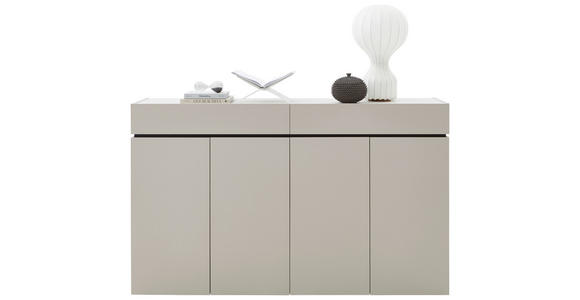 SIDEBOARD 180/111/40 cm  - Kaschmir/Schwarz, Design, Holzwerkstoff/Kunststoff (180/111/40cm) - Voleo