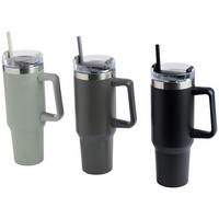 TERMOSMUGG  - mörkgrå/ljusgrå, Trend, metall/plast (10/31,5cm) - Best Price