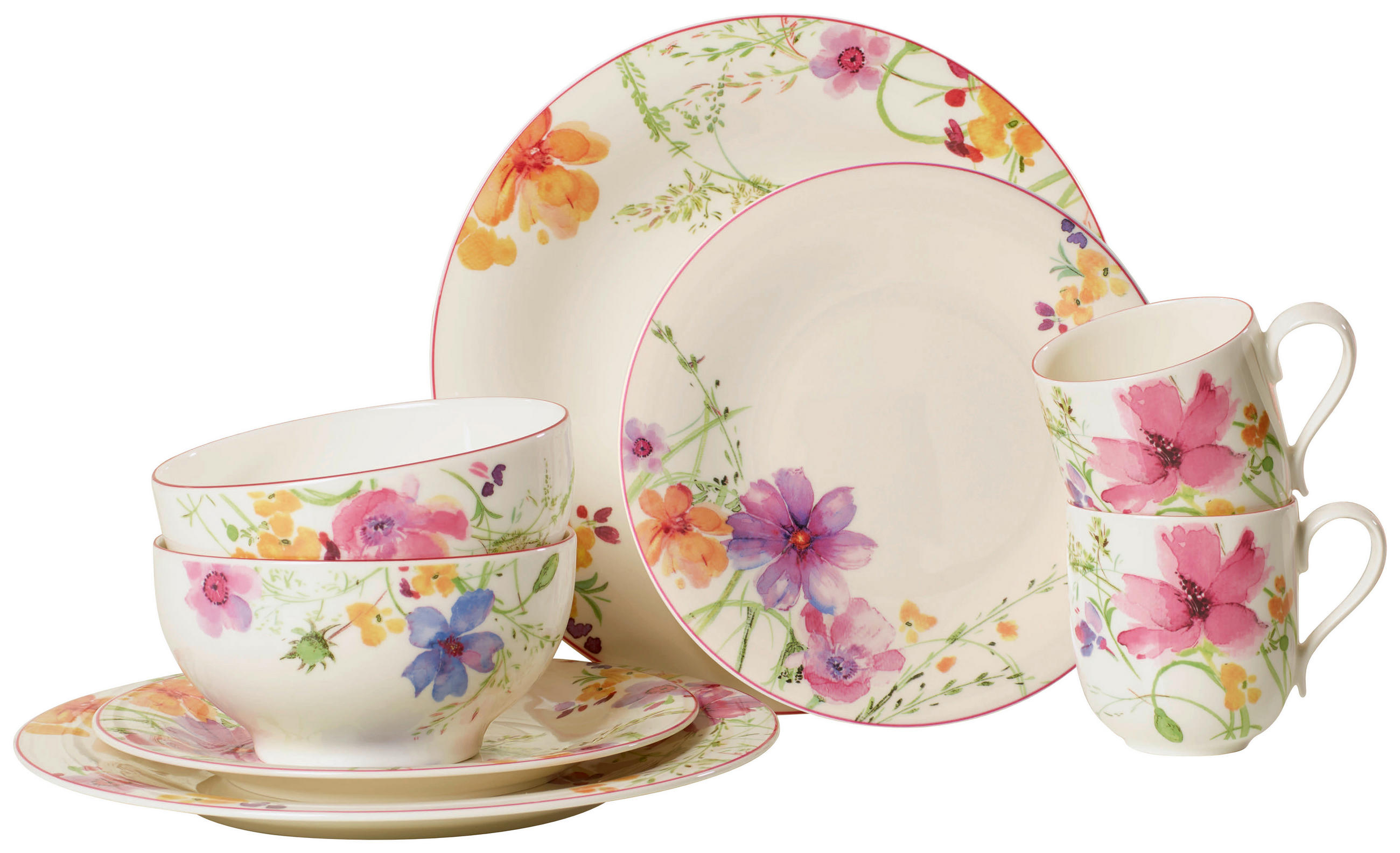 KOMBINOVANÝ SERVIS 8-dielne, porcelán keramika  - viacfarebná, Konventionell, keramika (35/20/33cm) - Villeroy & Boch
