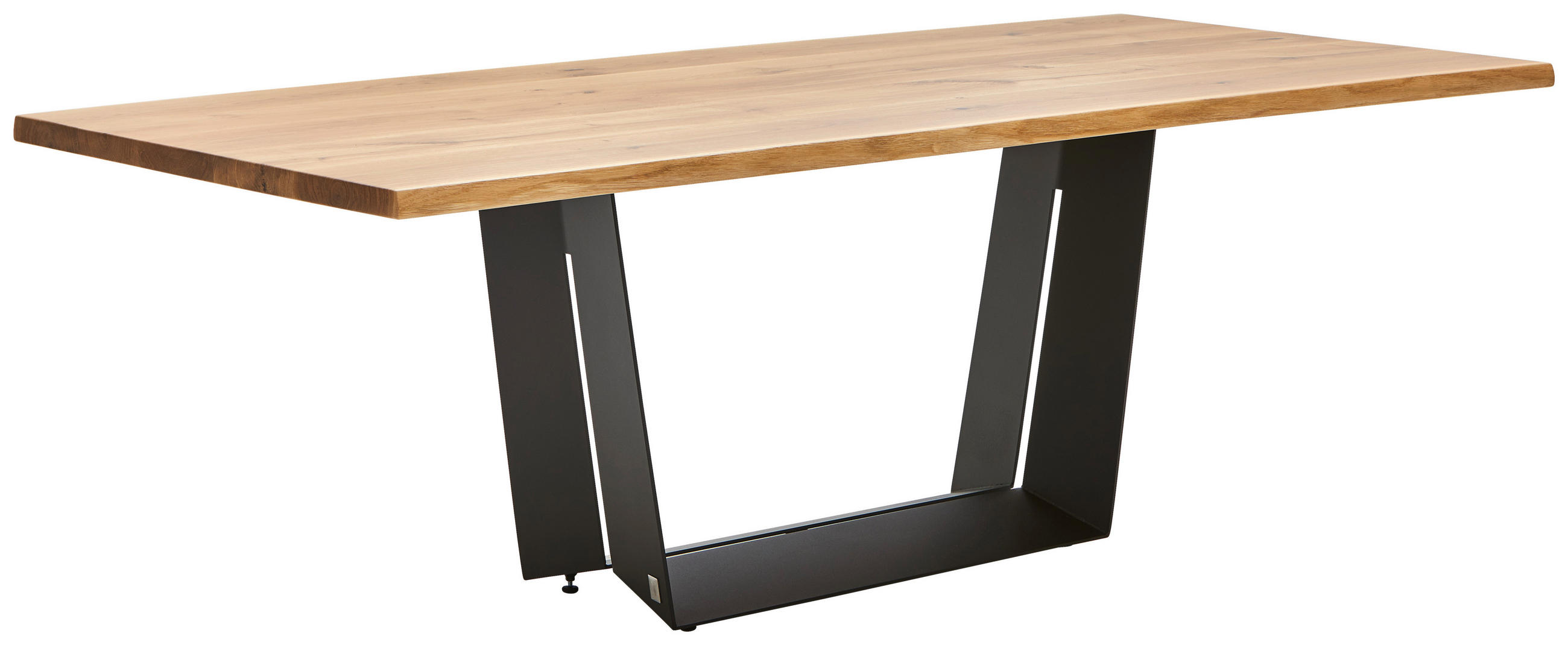 ESSTISCH in Holz, Metall 220/100/75 cm  - Eichefarben/Schwarz, Design, Holz/Metall (220/100/75cm) - Joop!