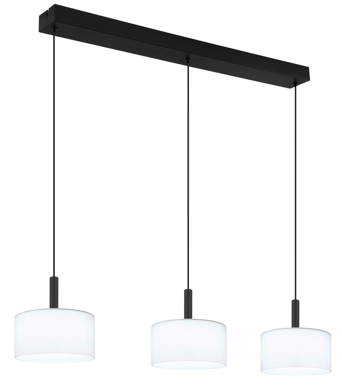 VISEČA LED-SVETILKA  TRENTON //3000, 6000, 4000 K/230 V/ - črna/bela, Design, kovina/umetna masa (90/20/150cm) - Globo