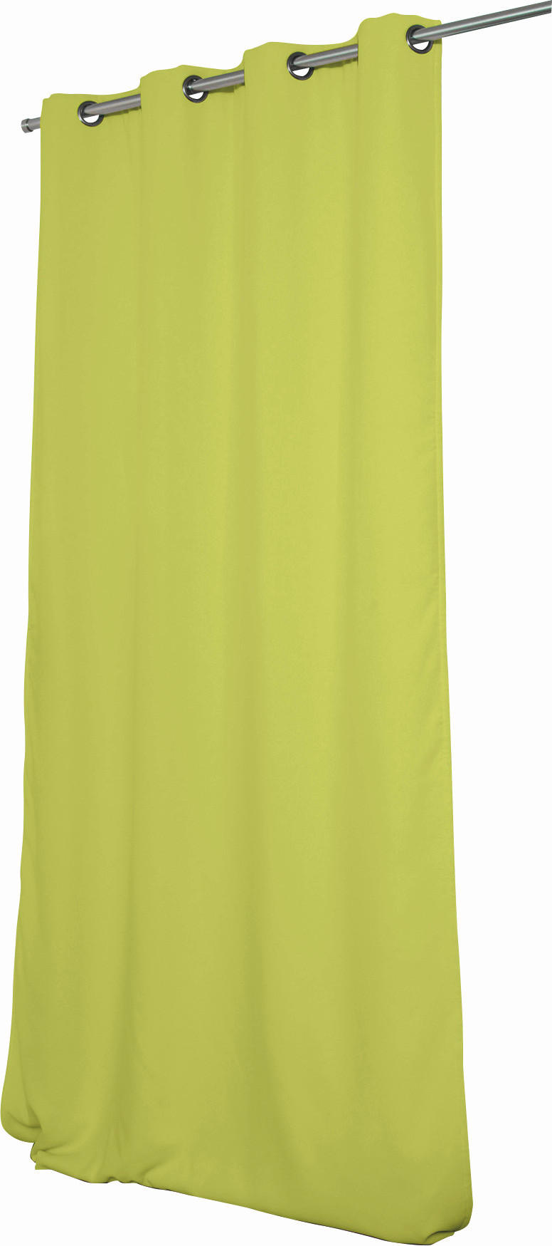 WÄRMESCHUTZVORHANG Verdunkelung  - Hellgrün, Design, Textil (145/260cm)