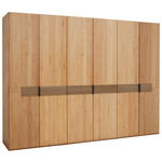 DREHTÜRENSCHRANK  in Erlefarben  - Erlefarben/Schwarz, Natur, Holz/Metall (301,9/223/62cm) - Valnatura