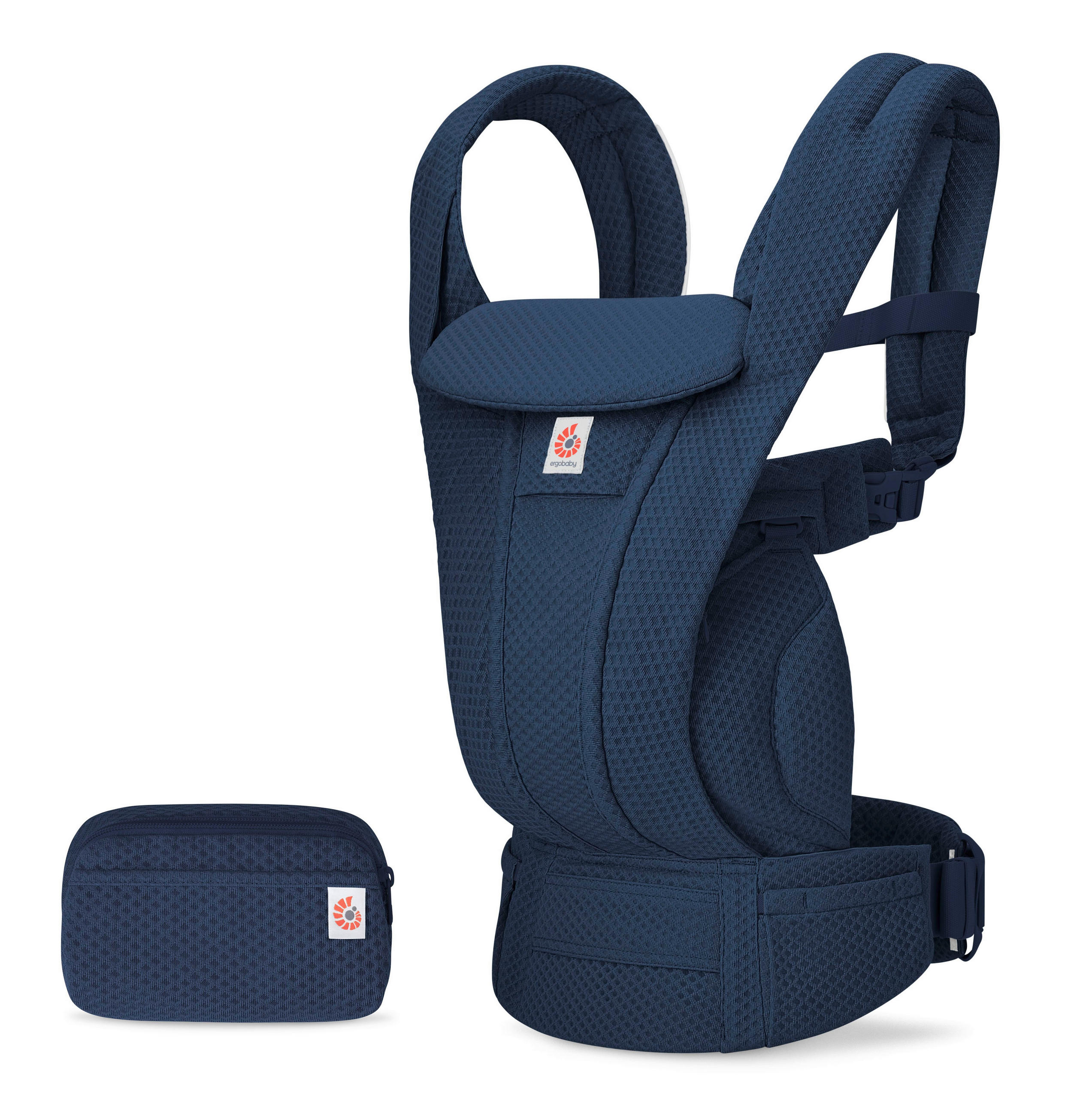 KENGUR NOSILJKA  Omni Deluxe Mesh  - tamnoplava, Osnovno, tekstil (26.5/27.5/14.8cm) - Ergo Baby