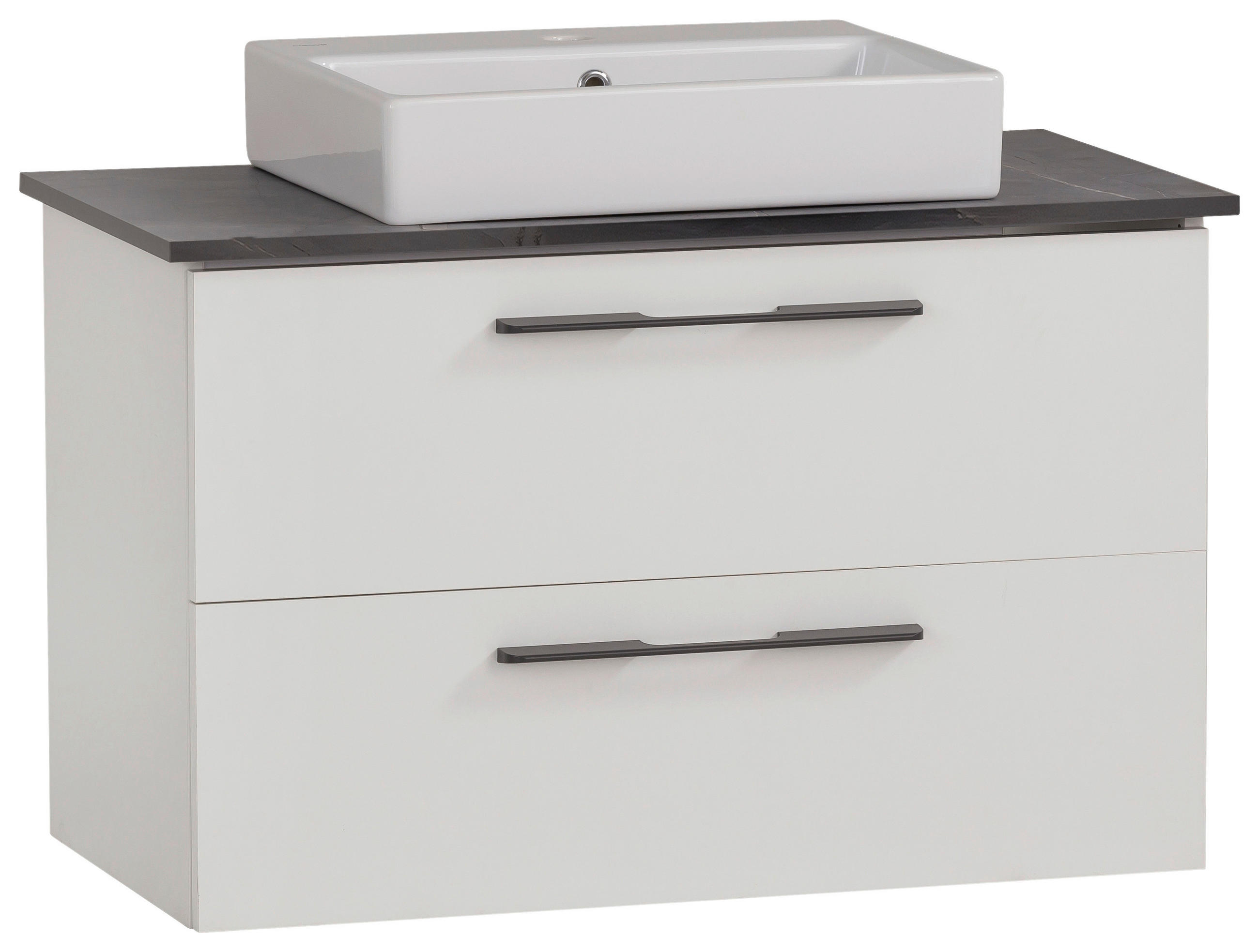 WASCHTISCHKOMBI 86 cm  - Anthrazit/Weiß, MODERN, Keramik/Holzwerkstoff (86cm) - Stylife