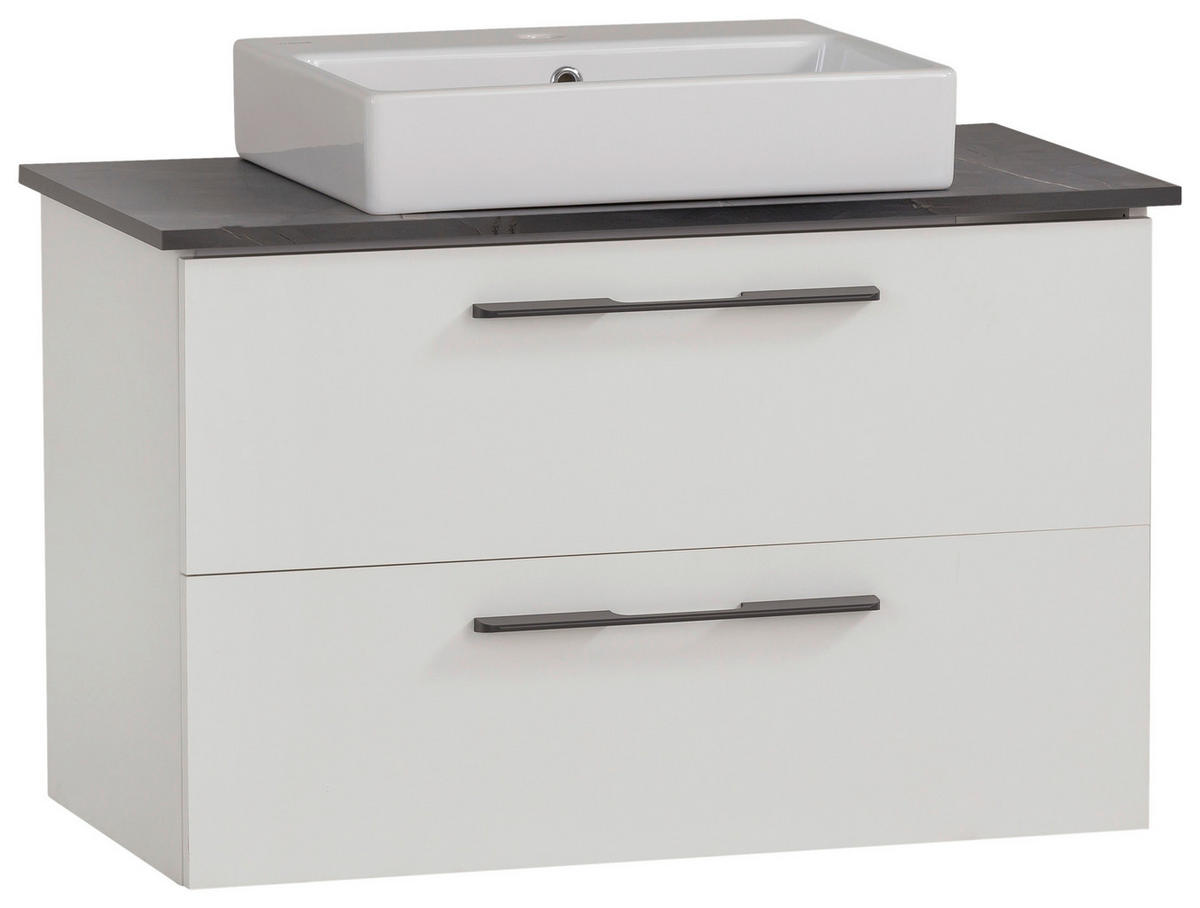 WASCHTISCHKOMBI 86 cm  - Anthrazit/Weiß, MODERN, Keramik/Holzwerkstoff (86cm) - Stylife