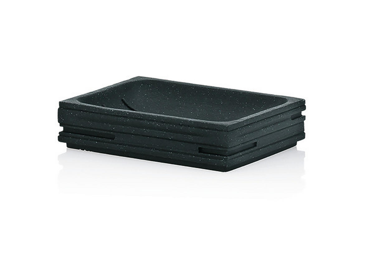 SEIFENSCHALE Kunststoff  - Schwarz, Basics, Kunststoff (11,5/8,5/3cm) - Kela
