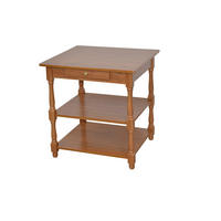 BEISTELLTISCH 48/52/54 cm Kautschukholz massiv Eichefarben rechteckig  - Eichefarben, KONVENTIONELL, Holz/Holzwerkstoff (48/52/54cm) - MID.YOU