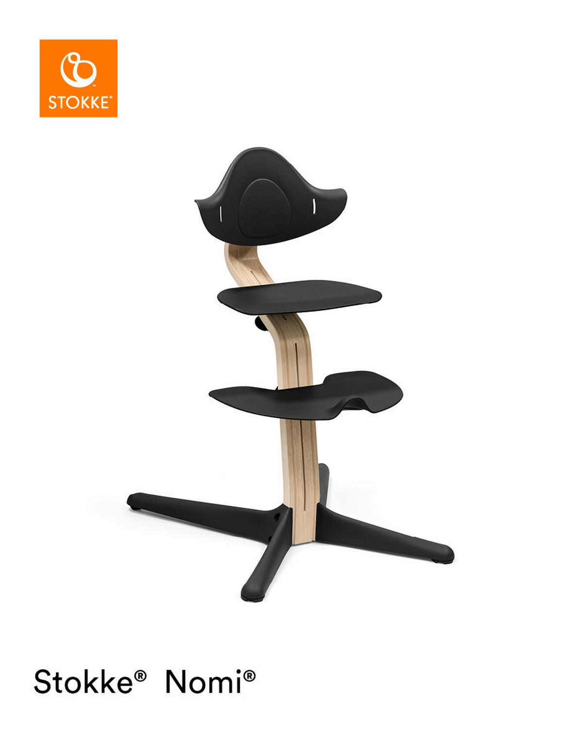 HOCHSTUHL Naturfarben, Schwarz  - Schwarz/Naturfarben, Basics, Holz (52/83,50/59cm) - Stokke